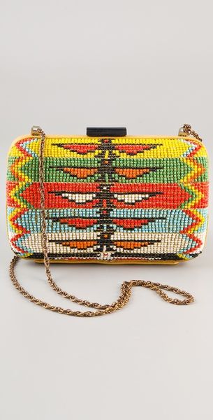 Serpui Marie Zanzibar Beaded Clutch - Lyst