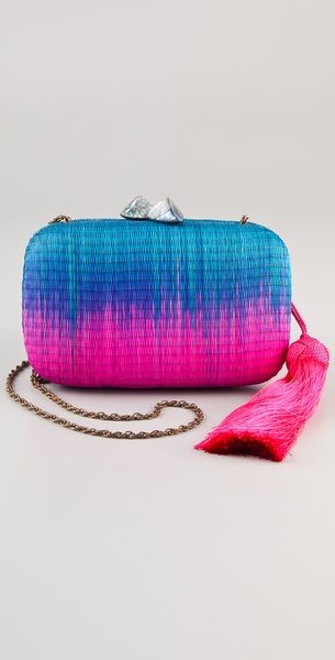 Serpui Marie Marrakesh Minaudiere in Blue (rose) - Lyst
