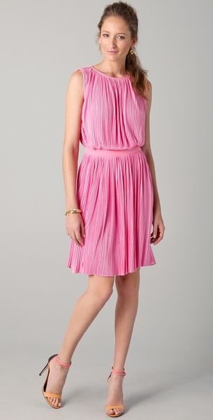 Tibi Sleeveless Dress in Pink - Lyst