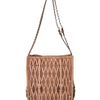 Valentino Rockstud Shoulder Bag in Beige - Lyst