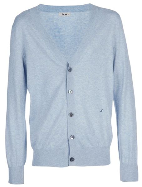 Acne Classic Cardigan in Blue for Men - Lyst