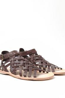 Alexander McQueen Leather Sandal - Lyst