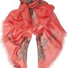 Alexander Mcqueen Printed Modal and Cashmereblend Scarf in Red (coral) - Lyst