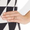 Alexander Mcqueen Swarovski Crystal Skull and Claw Ring in Gold (rose) - Lyst