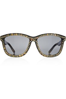 Alexander Wang Zipdetailed Squareframe Acetate Sunglasses - Lyst