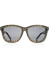 Alexander Wang Zipdetailed Squareframe Acetate Sunglasses