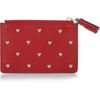 Anya Hindmarch Floyd Heartstudded Leather Coin Purse in Red - Lyst