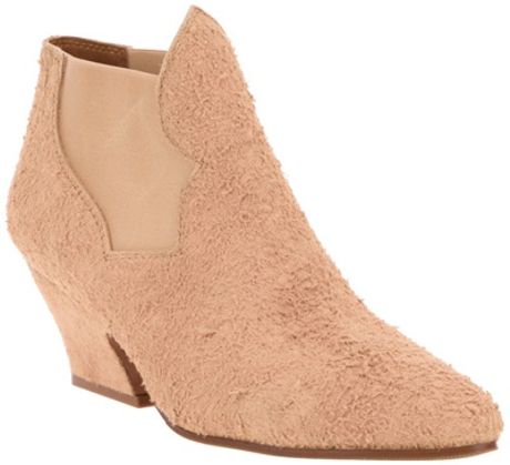 A.p.c. Suede Ankle Boots in Beige - Lyst