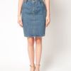 Asos Collection  Denim Pencil Skirt with Paperbag Waist in Blue (vintageindigo) - Lyst