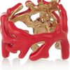Aurelie Bidermann Aphrodite Enameled 18karat Gold Ring in Gold - Lyst