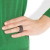 Bottega Veneta Oxidizedsilver Cage Ring in Silver - Lyst