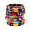 Cara Accessories Mixedfabric and Gold Bangle in Multicolor (assorted) - Lyst