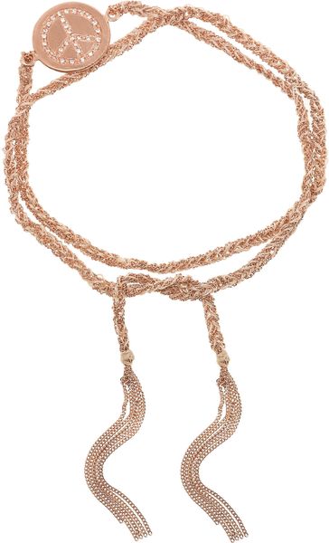 Carolina Bucci Lucky 18karat Rose Gold Diamond Bracelet in Pink (rose) - Lyst