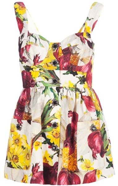 Dolce & Gabbana Floral Top in Multicolor (floral) - Lyst