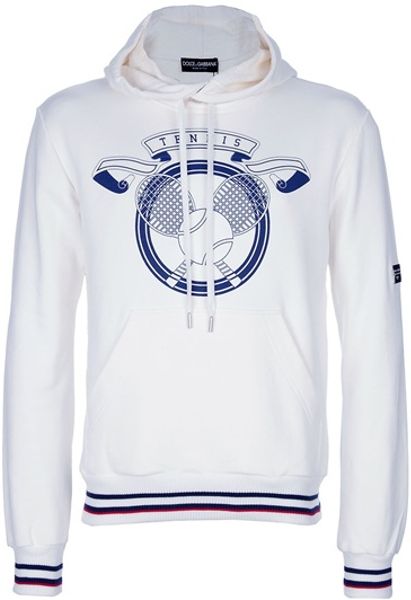 Dolce & Gabbana Hoodie in White for Men - Lyst
