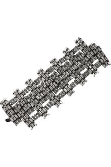 Erickson Beamon Gunmetalplated Swarovski Crystal Bracelet - Lyst