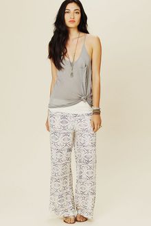 Free People Printed Beach Pant - Lyst