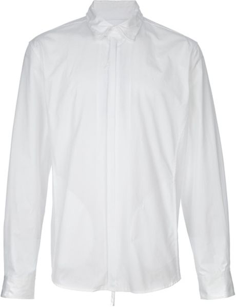 Giorgio Armani Concealed Fastening Shirt in White for Men - Lyst
