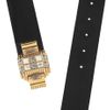 Gucci Swarovski Crystal Suede Belt in Black - Lyst