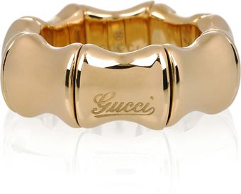 Gucci 18karat Gold Bamboo Ring - Lyst