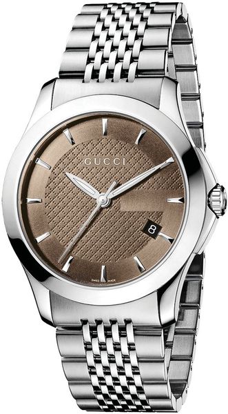 Gucci Mens Swiss Stainless Steel Bracelet 38mm in Gray for Men (steel) - Lyst