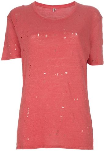 Iro Clay Distressed Knitted Tshirt - Lyst
