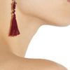 Isabel Marant Cy Amp You Tasseled Earrings in Red (bordeaux) - Lyst