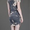 Isabel Marant Tie Dye Dress in Gray (cream) - Lyst