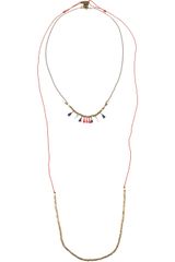 Isabel Marant The Who Amp Simple Me Set Of Two Brass Necklaces