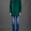 Jil Sander Trench Coat in Green for Men - Lyst