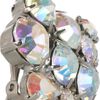 Jil Sander Paisley Crystal Clip Earrings in Silver - Lyst