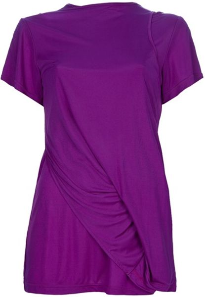 Junya Watanabe Ruched Top in Purple - Lyst