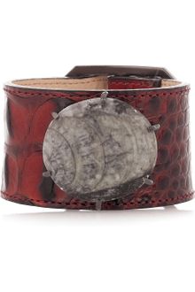 Kelly Wearstler Leather and Fossil Bracelet - Lyst