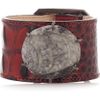 Kelly Wearstler Leather and Fossil Bracelet in Brown (merlot) - Lyst