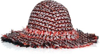 Lanvin Woven Bouclétweed Sunhat - Lyst