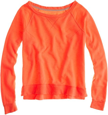 orange sweatshirt neon madewell