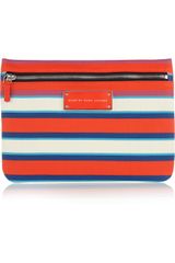 Marc By Marc Jacobs Take Me Jacobson Striped Pvc Pouch
