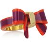 Marc By Marc Jacobs Jacobson Brass and Acetate Bow Ring in Gold - Lyst