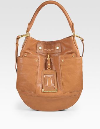  Preppy Leather Hobo Bag 