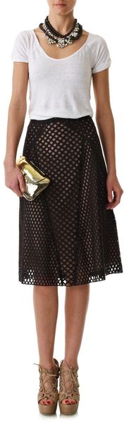 Marios Schwab Lattice Skirt - Lyst
