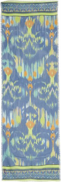 Matthew Williamson Ikat Faze Modal and Cashmereblend Scarf - Lyst