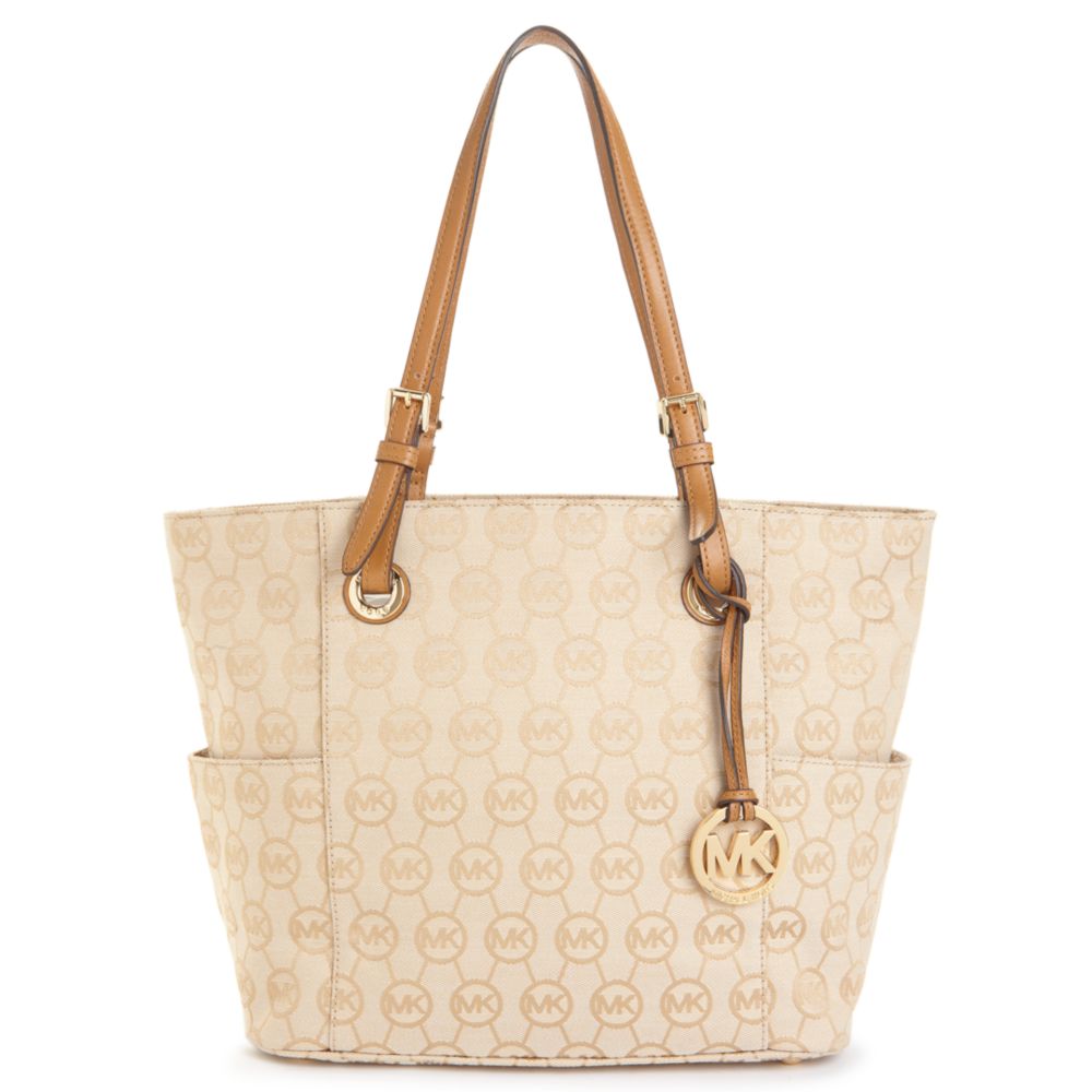 michael kors east west signature tote bag