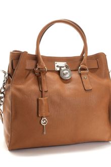 Michael Kors Large Hamilton Chain Tote with Silver Hardware - Lyst