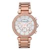 Michael Kors Chronograph Rose Gold Tone Stainless Steel Bracelet  in Pink (rose) - Lyst
