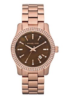 Michael Kors Chronograph Rose Gold Tone Stainless Steel Bracelet 39mm - Lyst