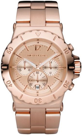 Michael Kors Rose Goldtone Stainless Steel Bracelet 42mm - Lyst
