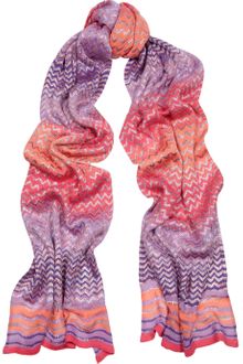 Missoni Zigzag Crochetknit Scarf - Lyst
