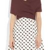 Miu Miu Crossover Cotton Stole in Purple (bordeaux) - Lyst