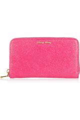 Miu Miu Stringrayeffect Leather Wallet