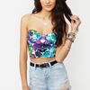 Nasty Gal Hillary Bustier Tie Dye in Blue (denim) - Lyst